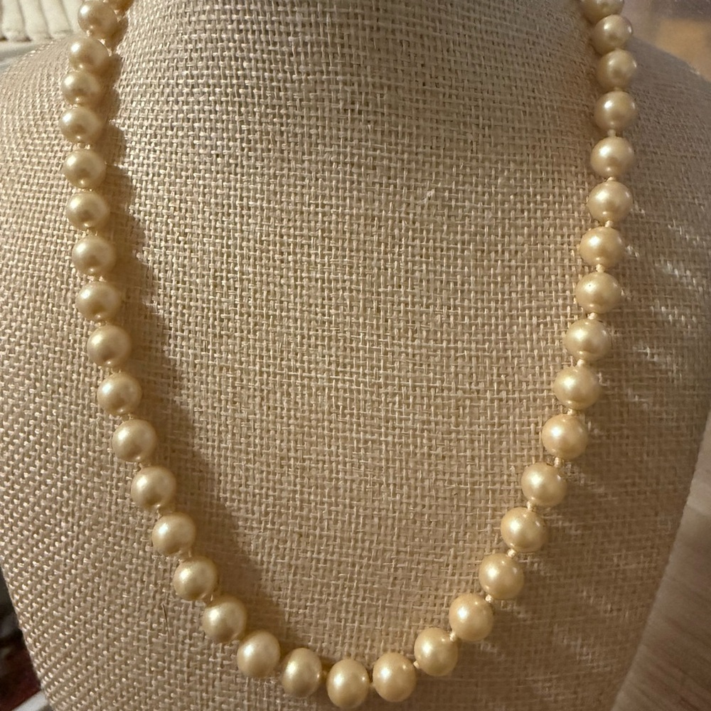 Liz Claiborne Gold Pearl Necklace